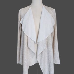 Cream/White Layered Cardigan, Women's S